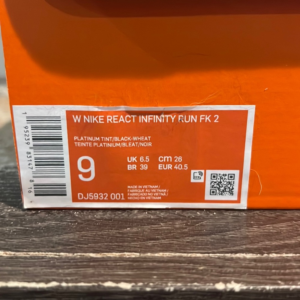 Nike React Infinity Run FK 2 - W 9